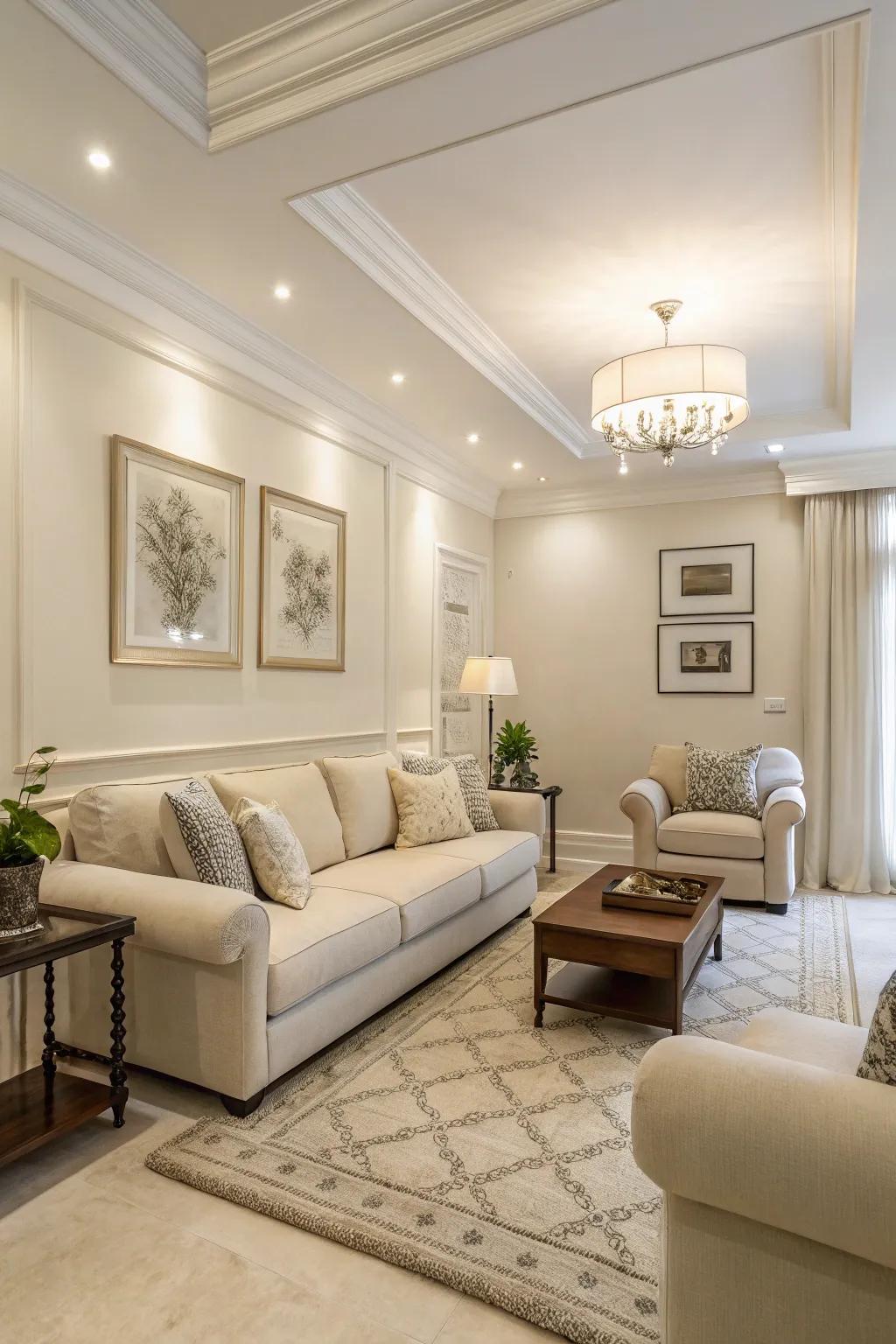 Bright color palettes to make a space bigger.