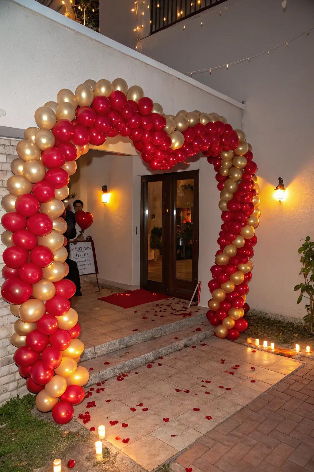 Welcome guests with an enchanting orb archway.