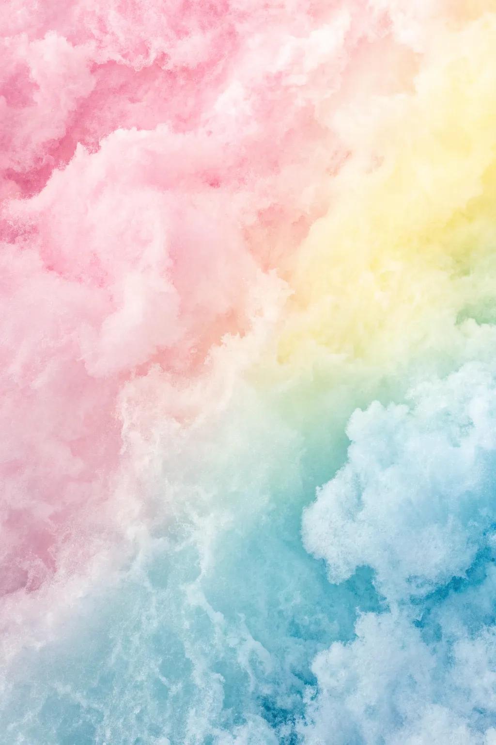 Embrace the tranquil allure of a watercolor background featuring delicate pastel hues.