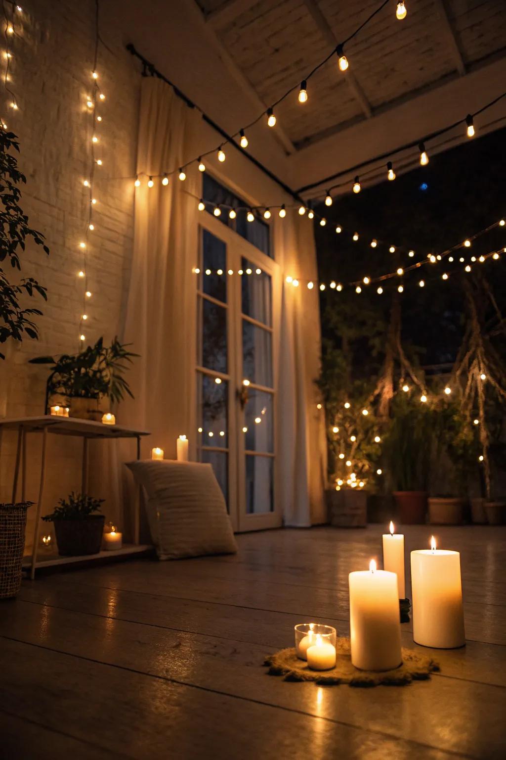 Gentle illumination and muted lights create the ideal environment for unwinding.