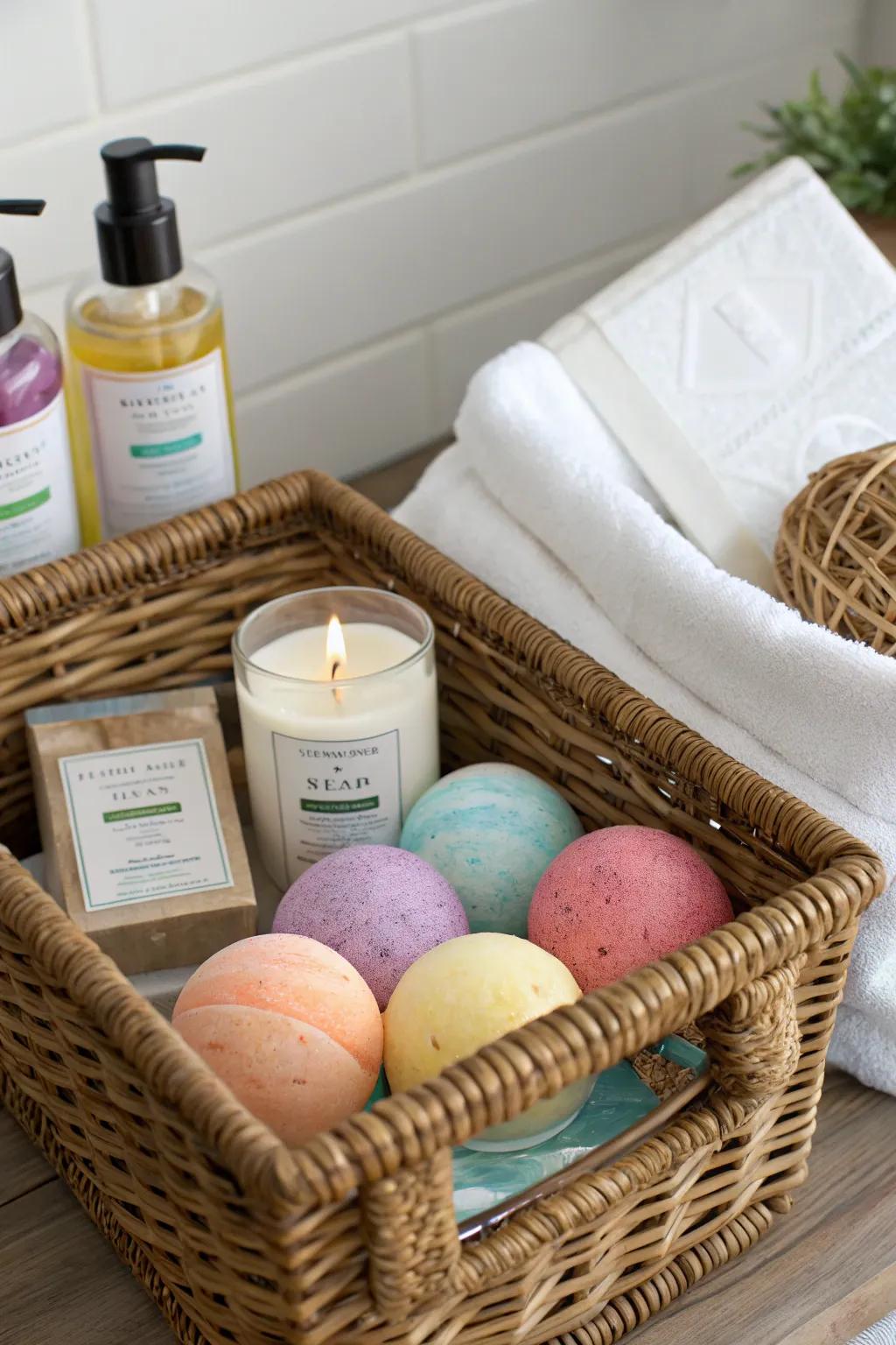 Spa-inspired gift sets are excellent as delightful and pampering baby shower gifts.