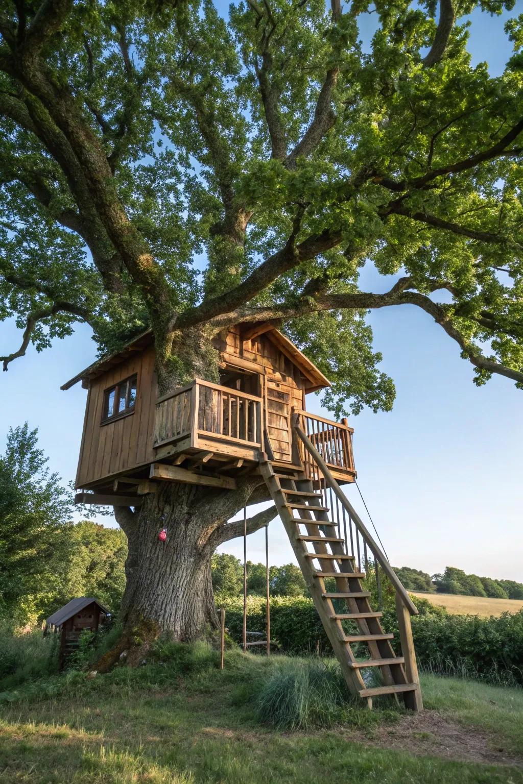 A captivating treehouse designed for perpetual adventures.