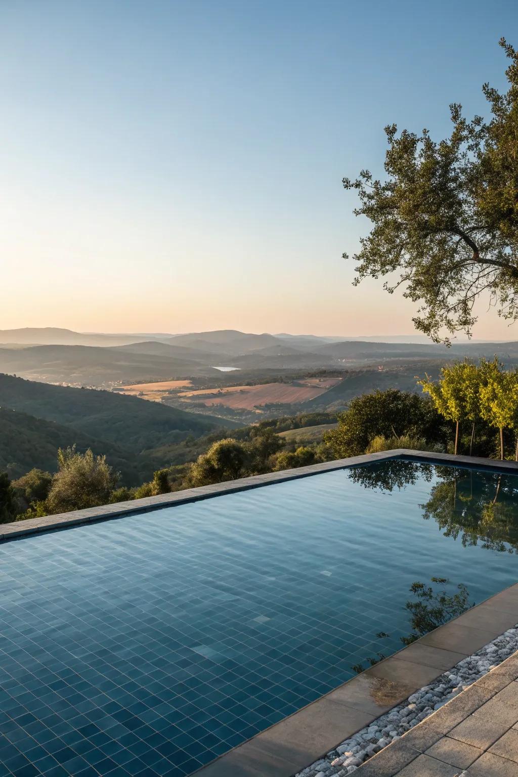 Enjoy the peak of luxury with a stunning horizon pool.