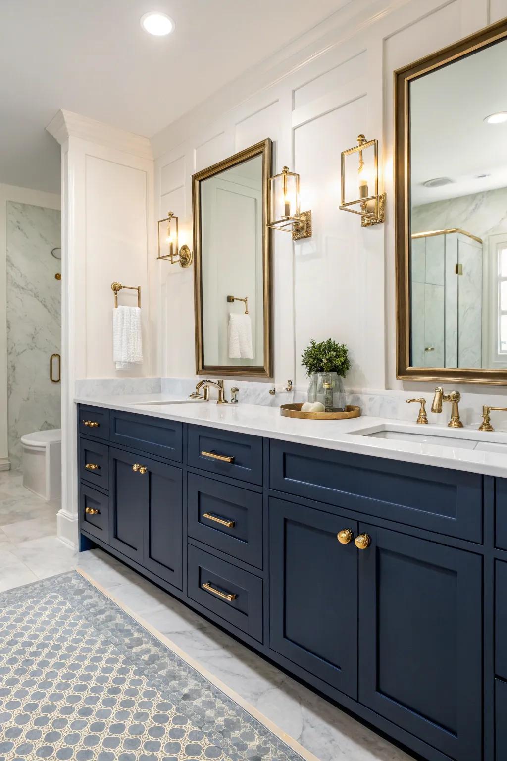 Nautical storage units offer a bit of timeless style.