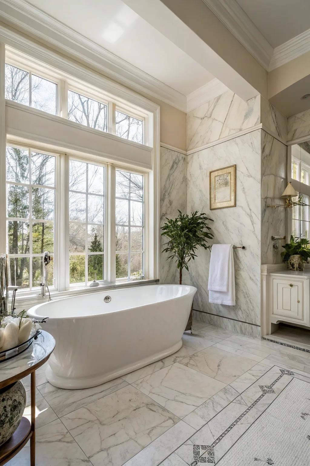 Ageless appeal with classic stone tiling