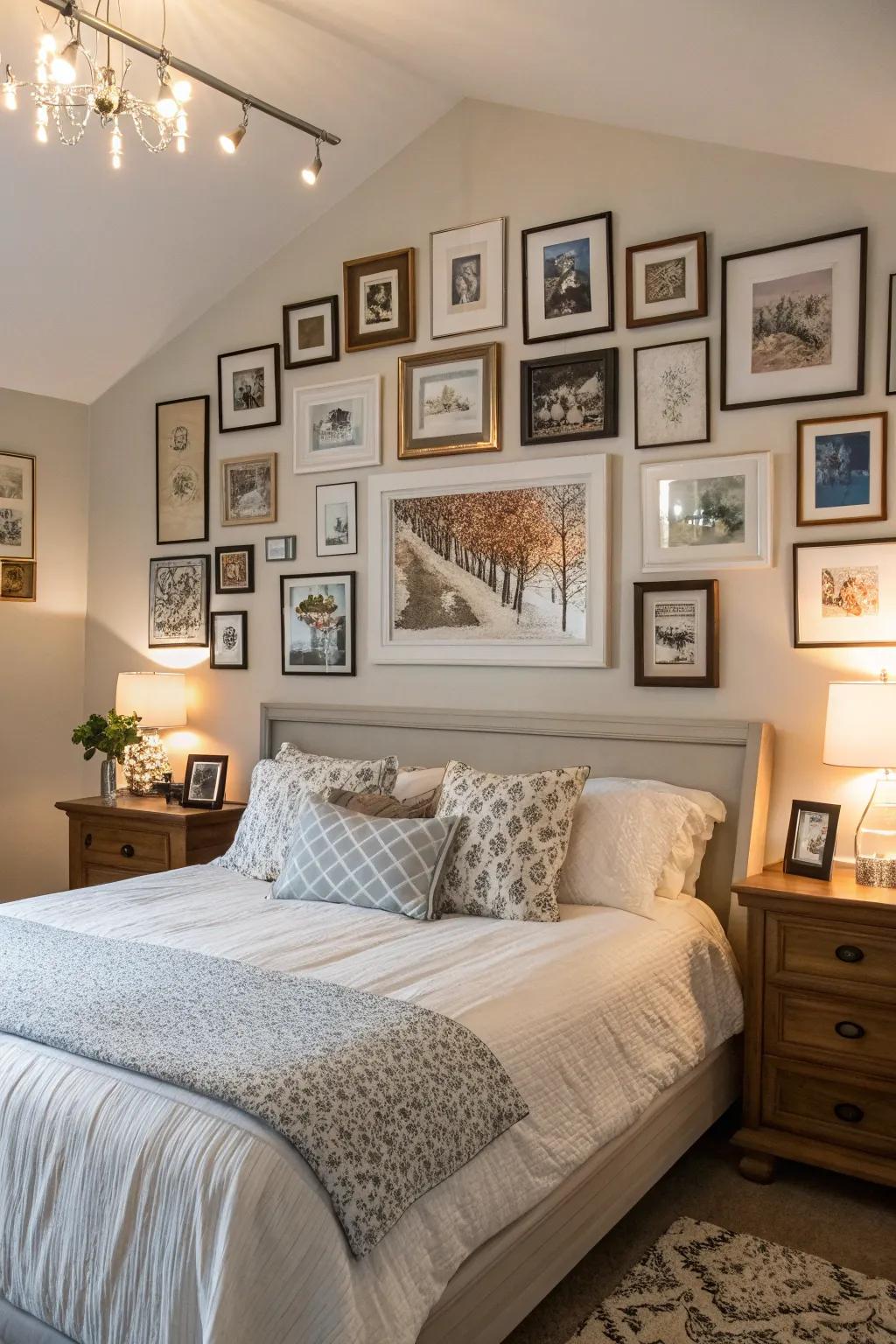 A gallery wall brings personality and shares your story.