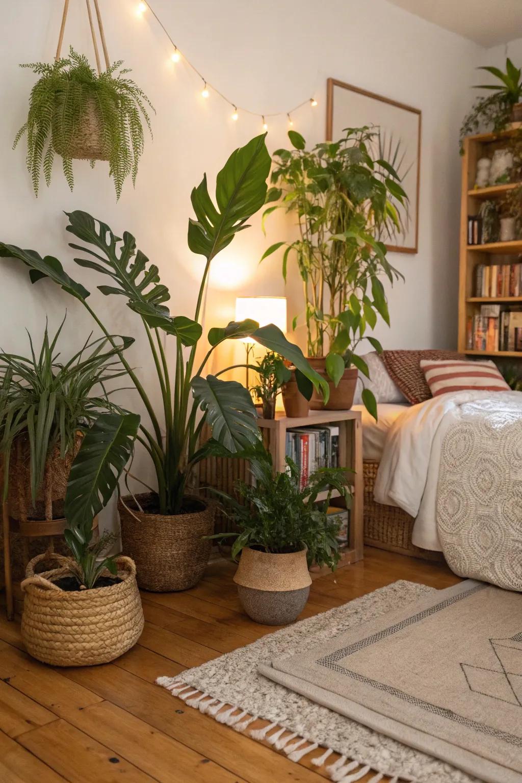 A once-empty corner now flourishes with vibrancy and tranquility.