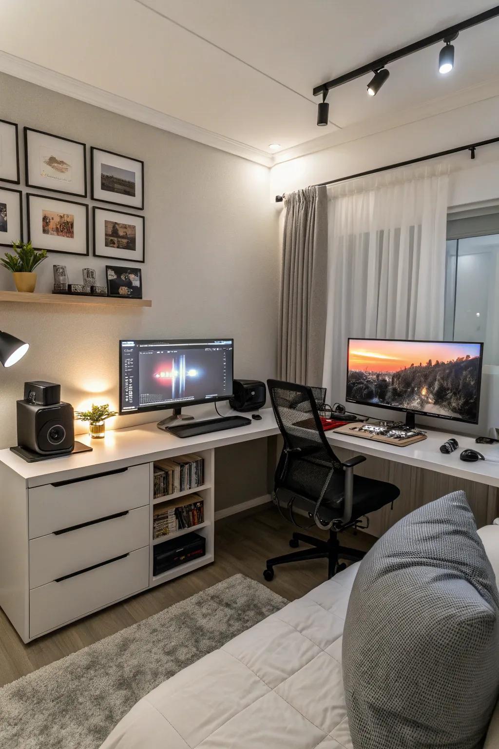 Get the most out of your streaming by using two monitors to stay on top of everything.