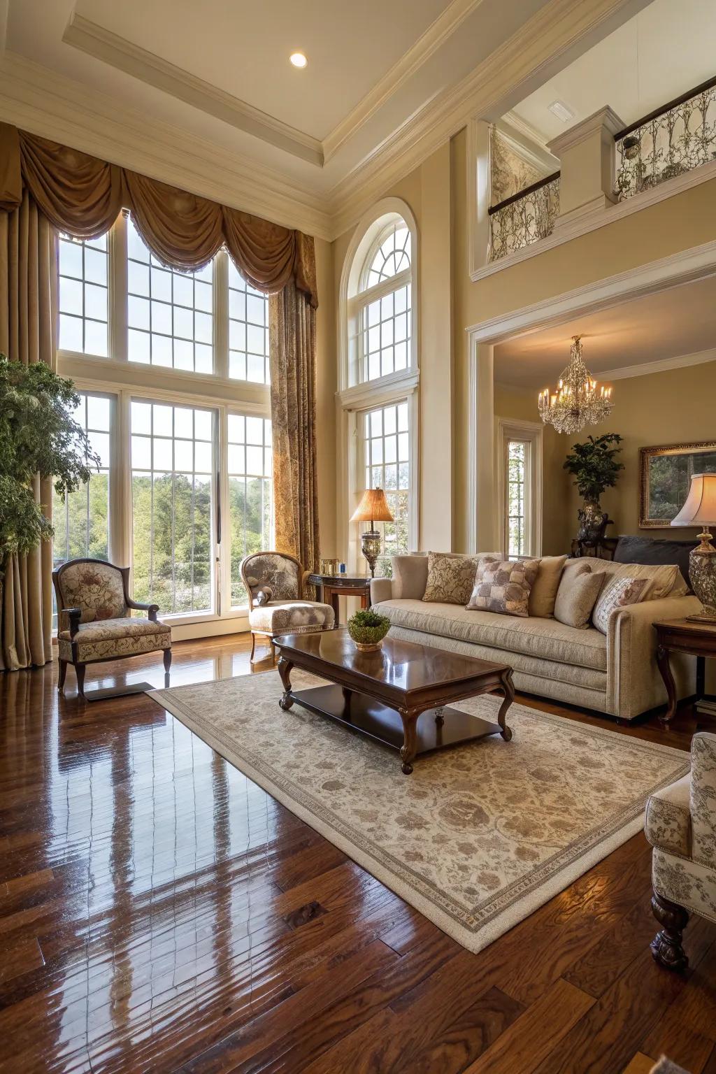 Timber flooring brings warmth and elegance to any room.