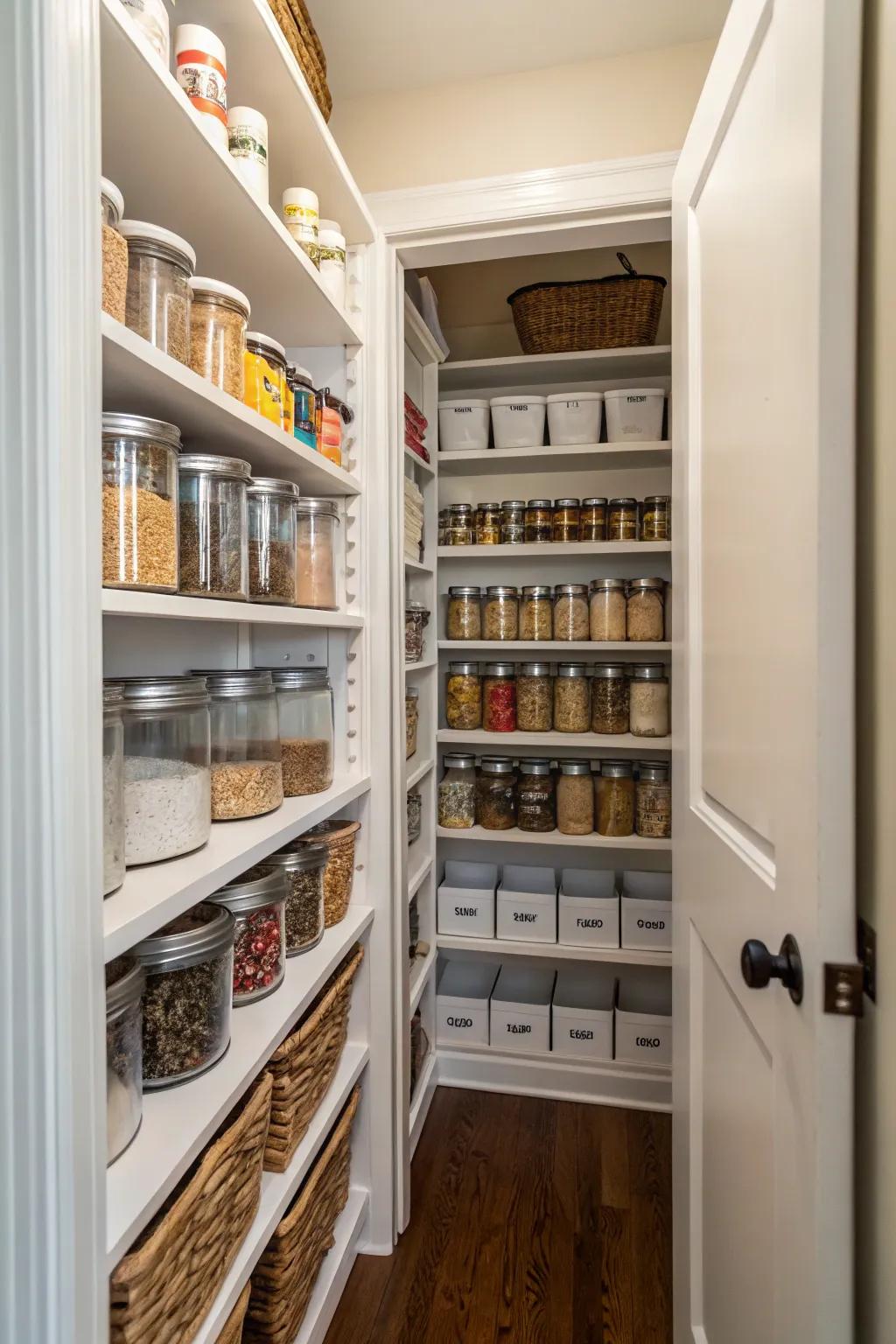 Maximize storage by installing multi-tier shelving in compact areas.