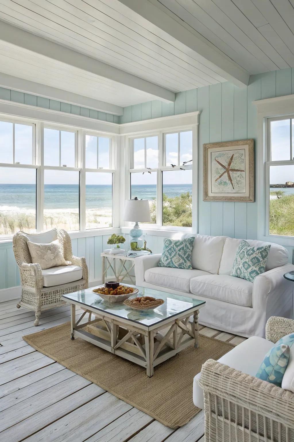 A soothing color palette inspired by the sea.