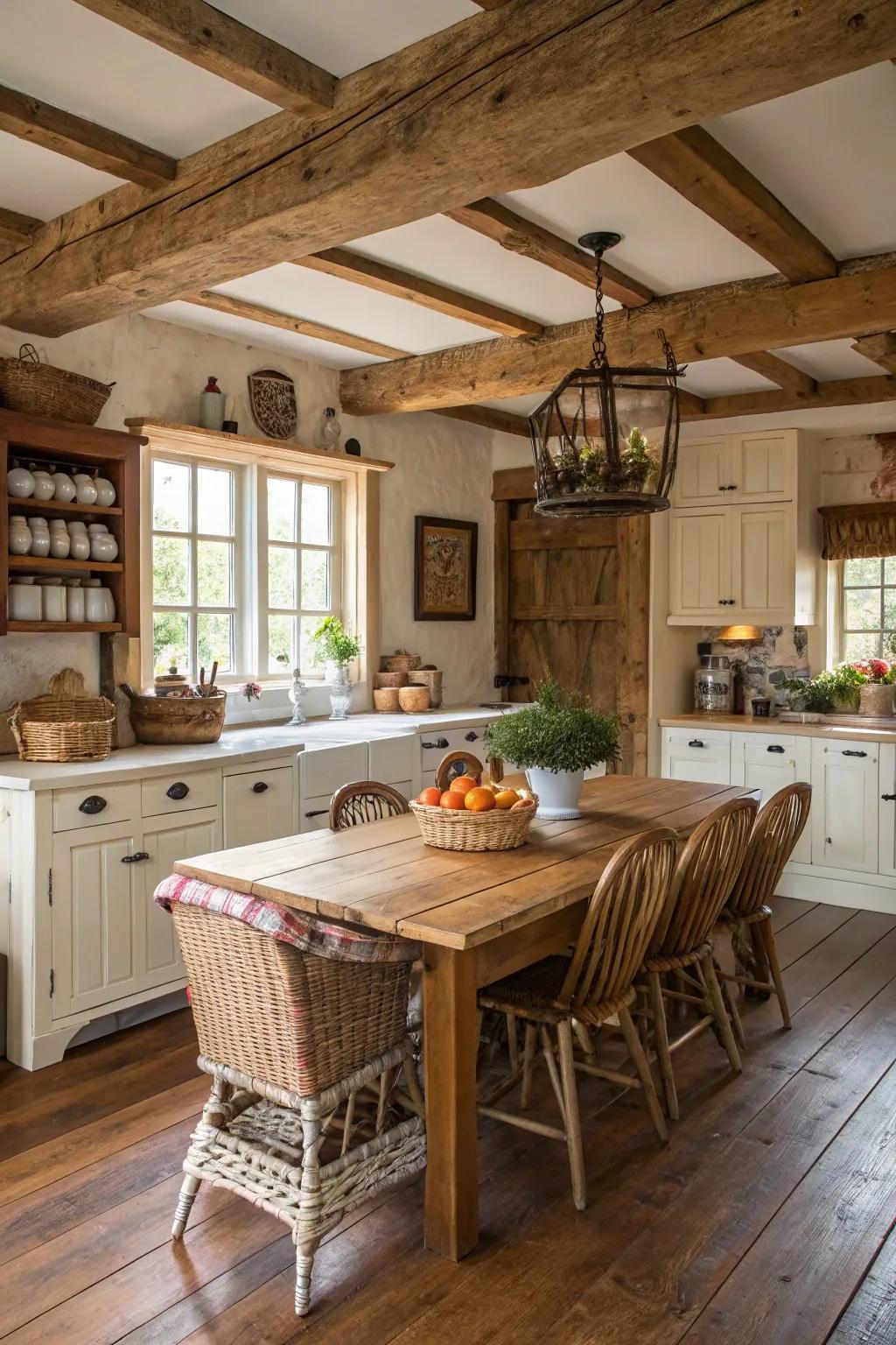 Natural wood elements add warmth and individuality to your kitchen.