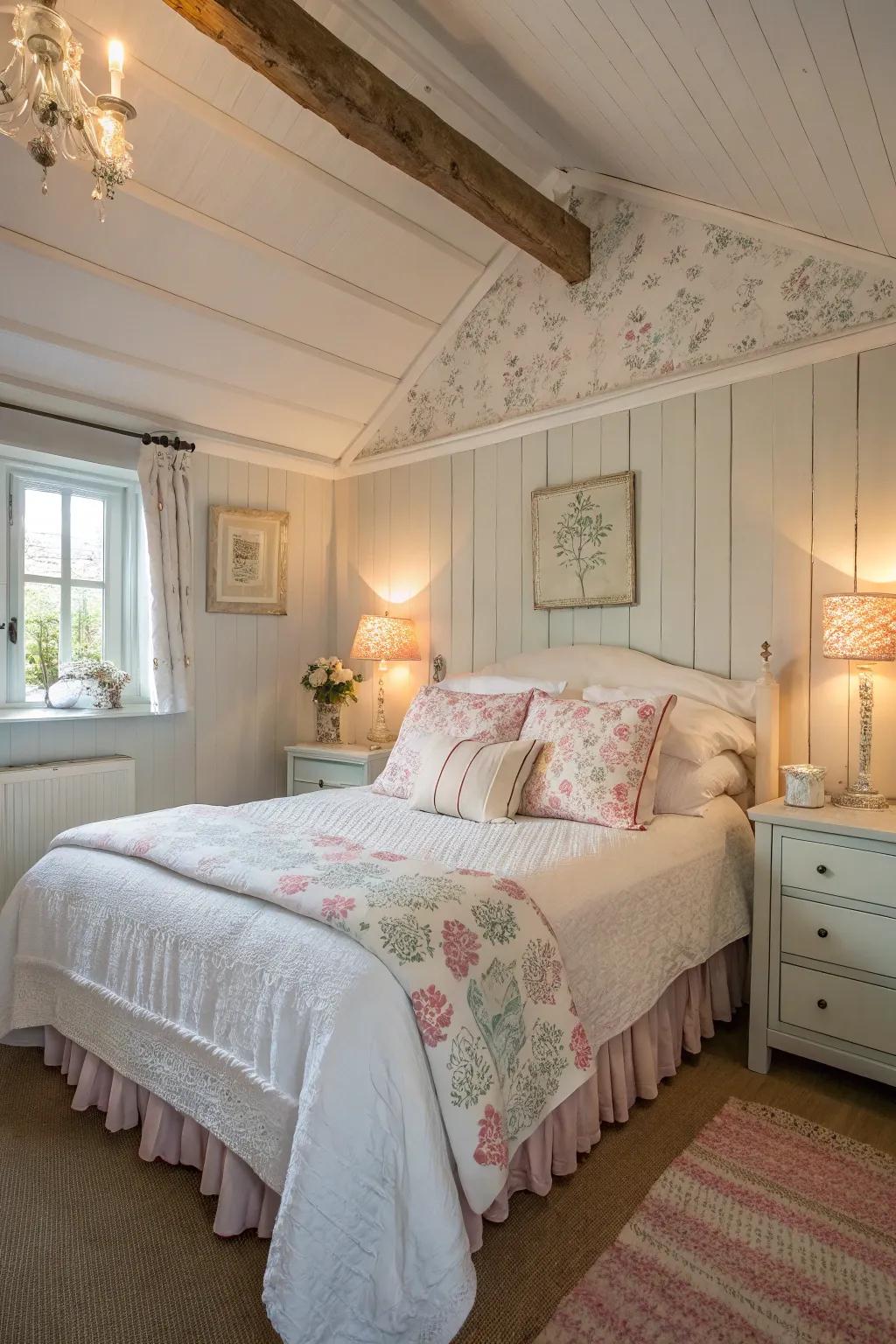 Muted, gentle tones foster a calm sanctuary.