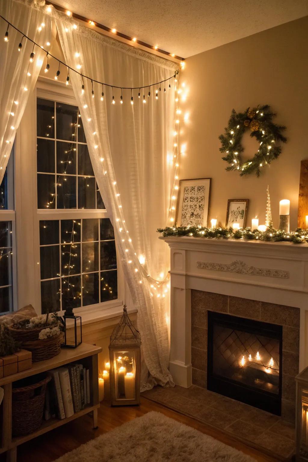 Decorative lights introduce a whimsical touch to any room.