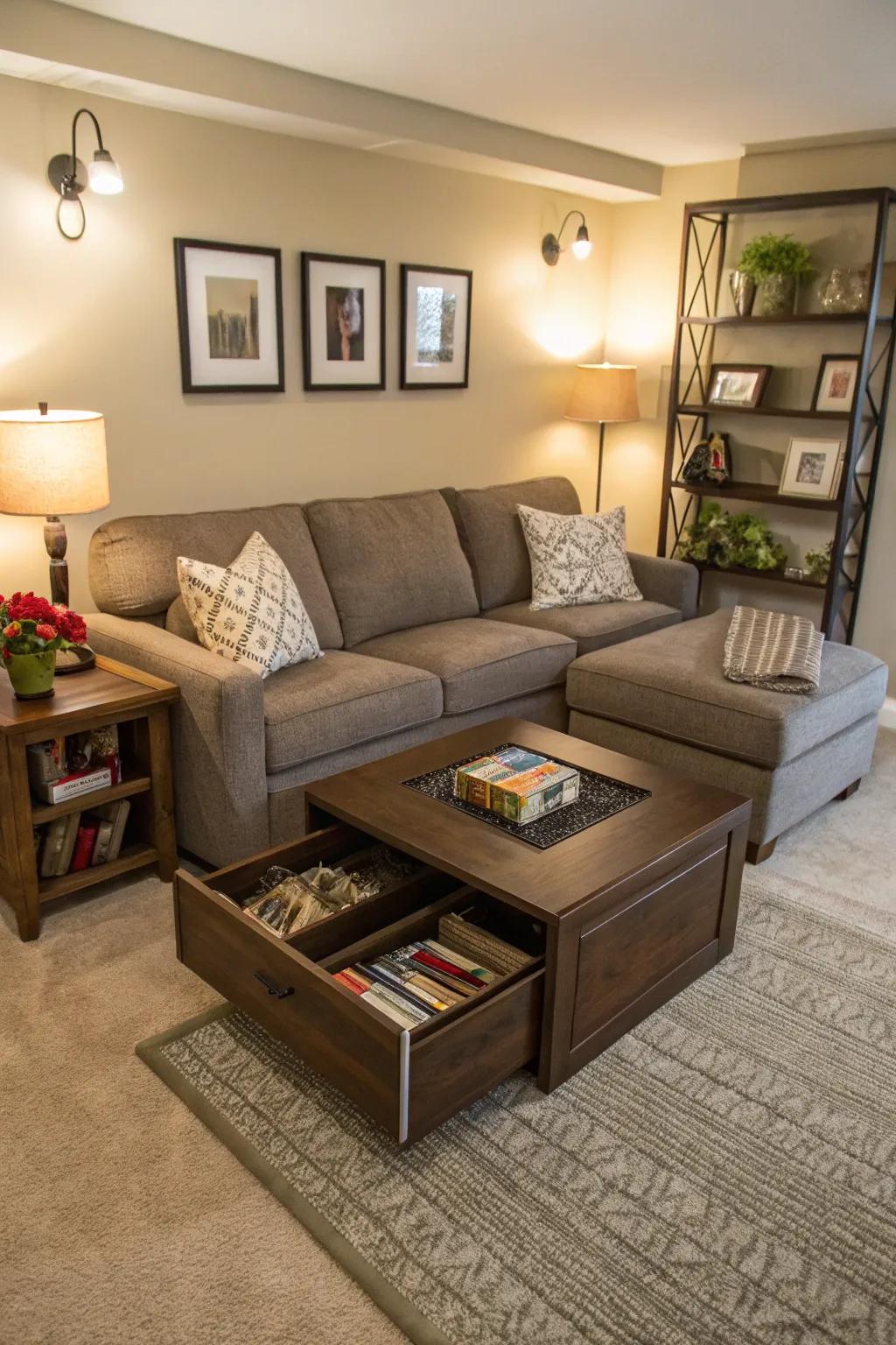 Multifunctional furniture enhances the versatility of small spaces.
