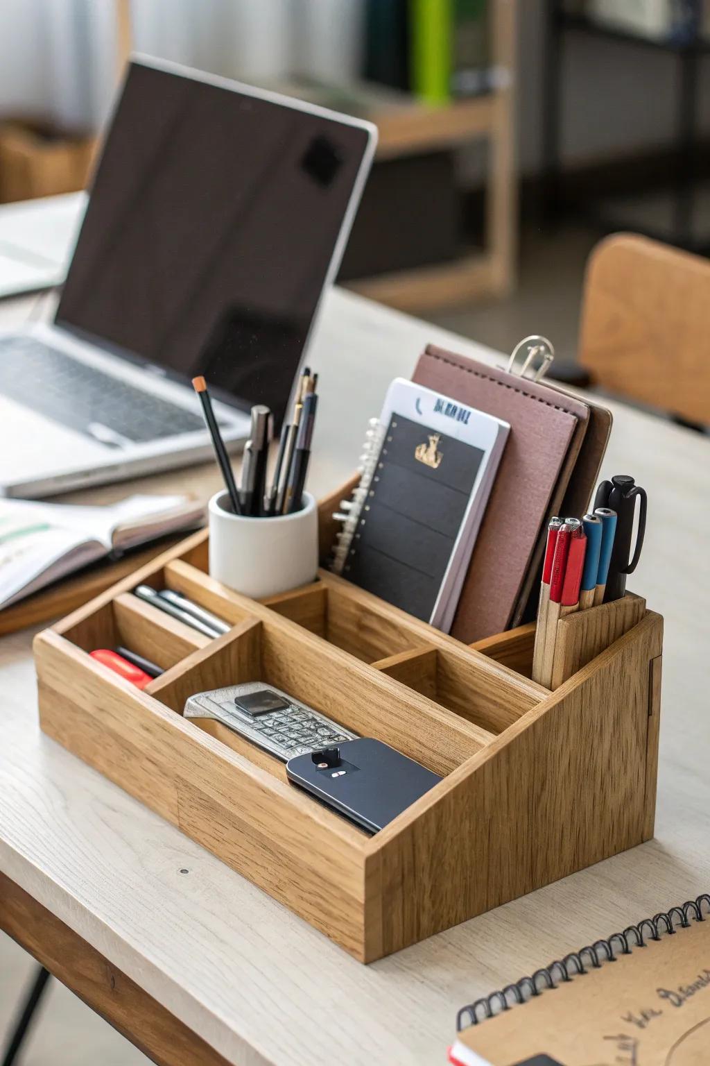 Enhance your work area with multi-sectional organizers.