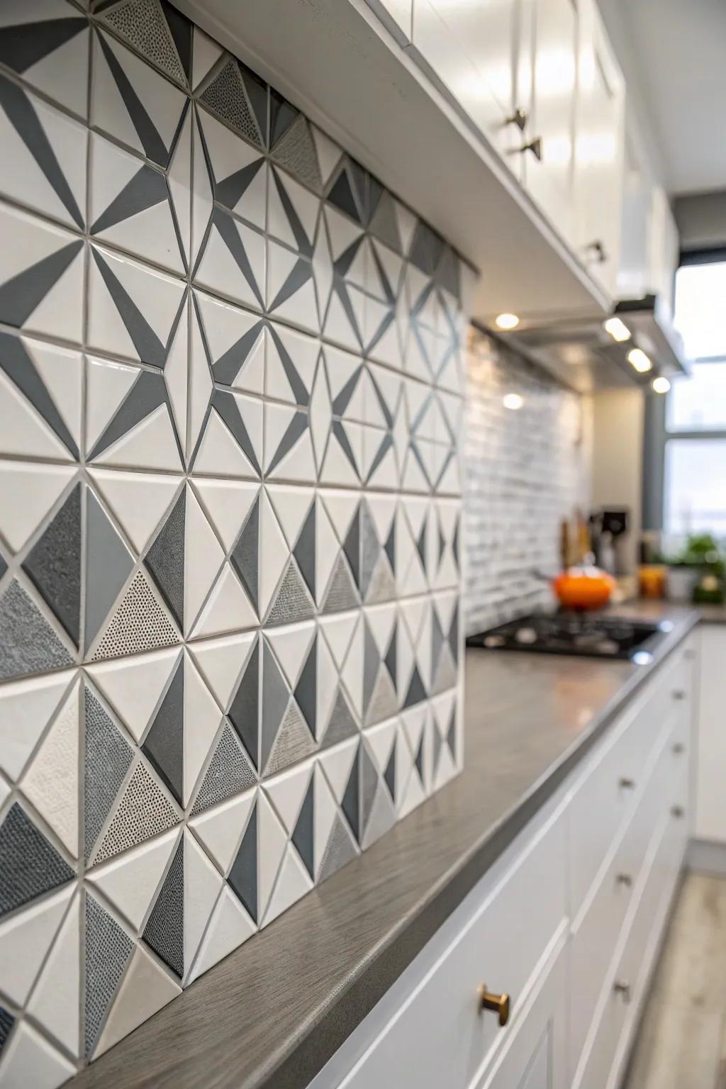 Adhesive tiles provide a fast makeover without a significant expense.