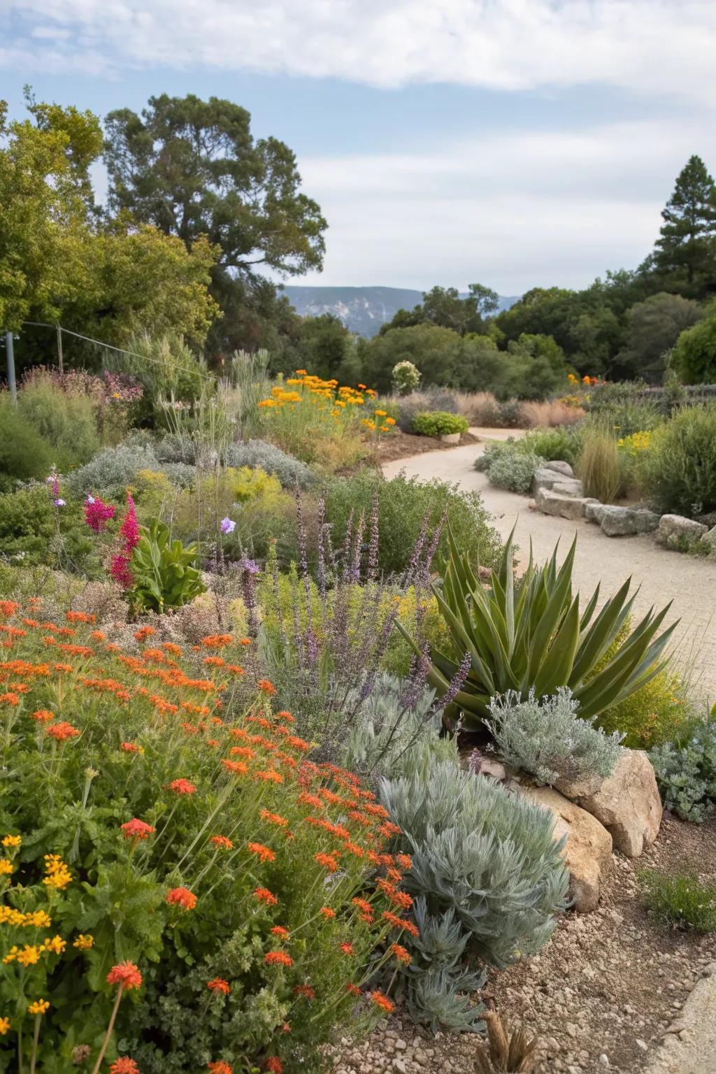 Native plants bring both beauty and durability to a drought-resistant setting.