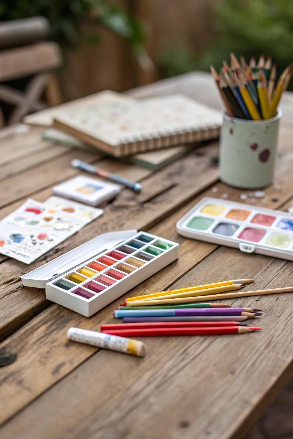 Mini art kits are the perfect fit for Easter eggs.