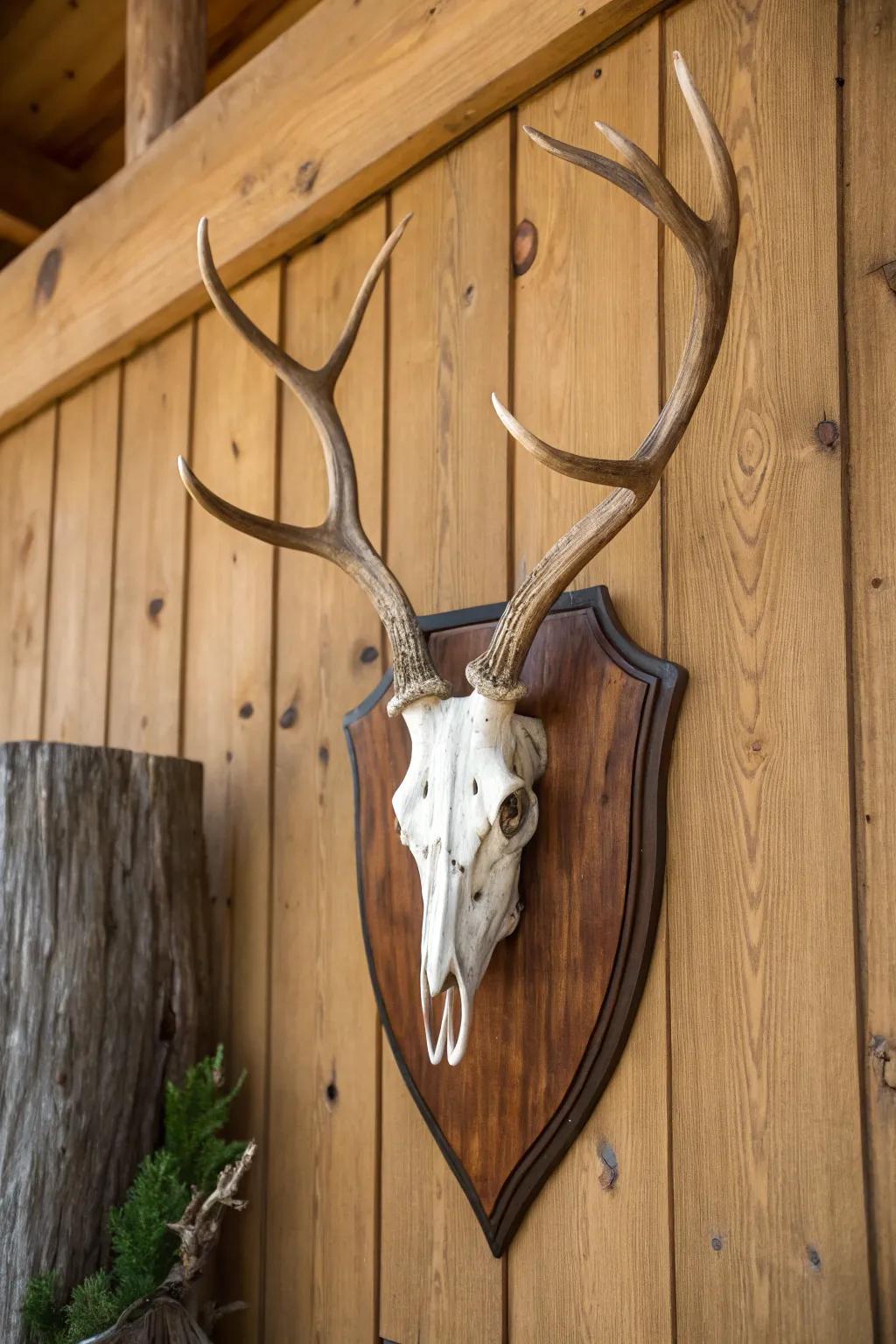 Rustic timber displays bring a feeling of comfort and individuality to your decor.