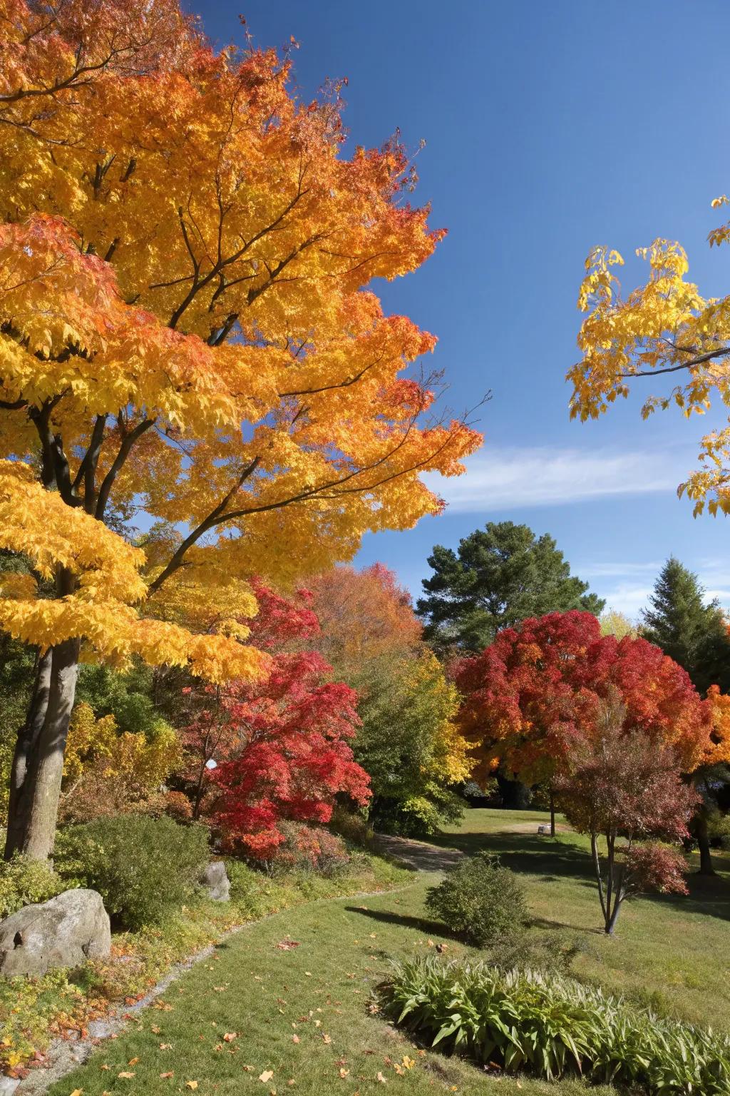Stunning fall colors completely transform a landscape.