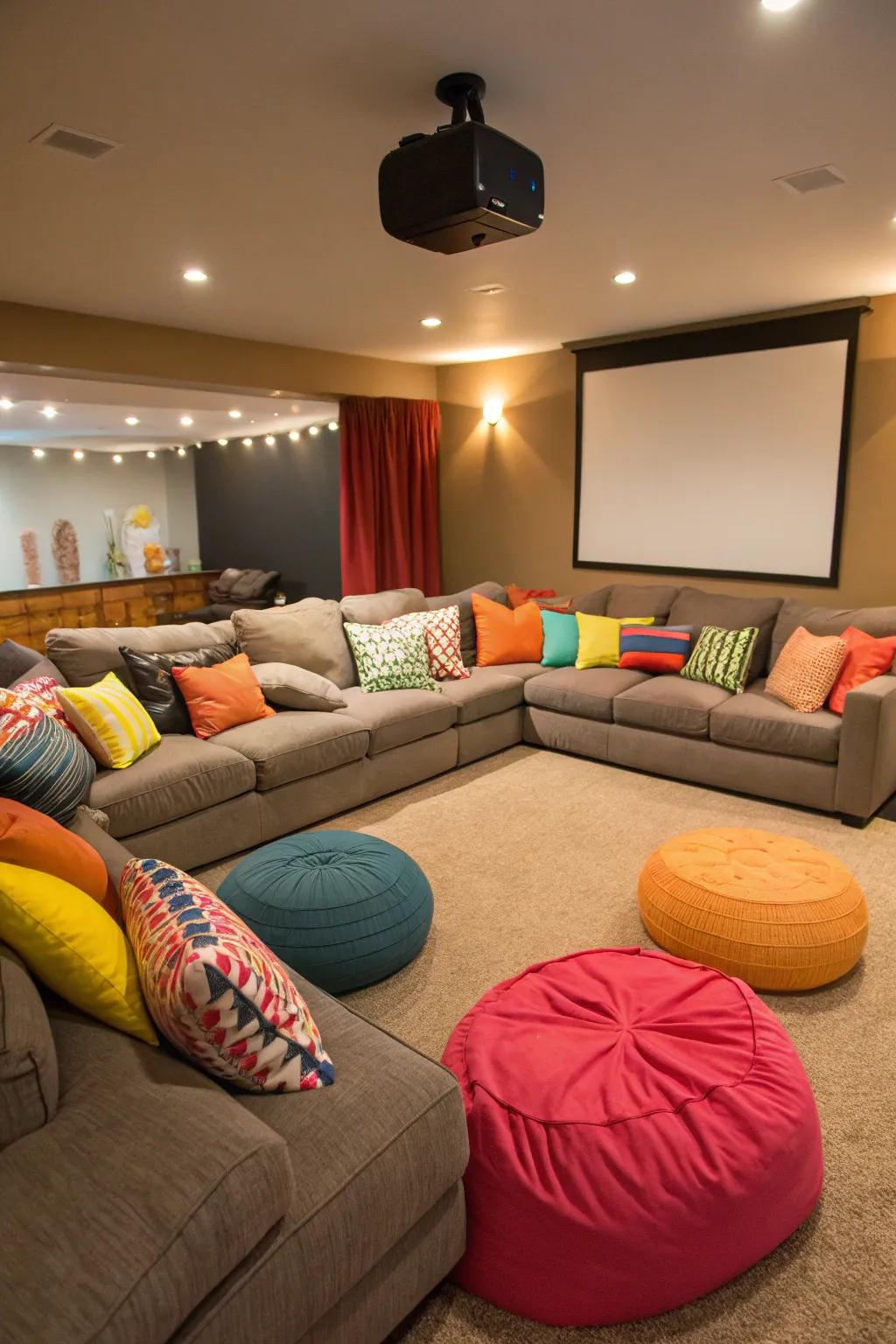 Comfortable seating arrangements that promote relaxation and connection.