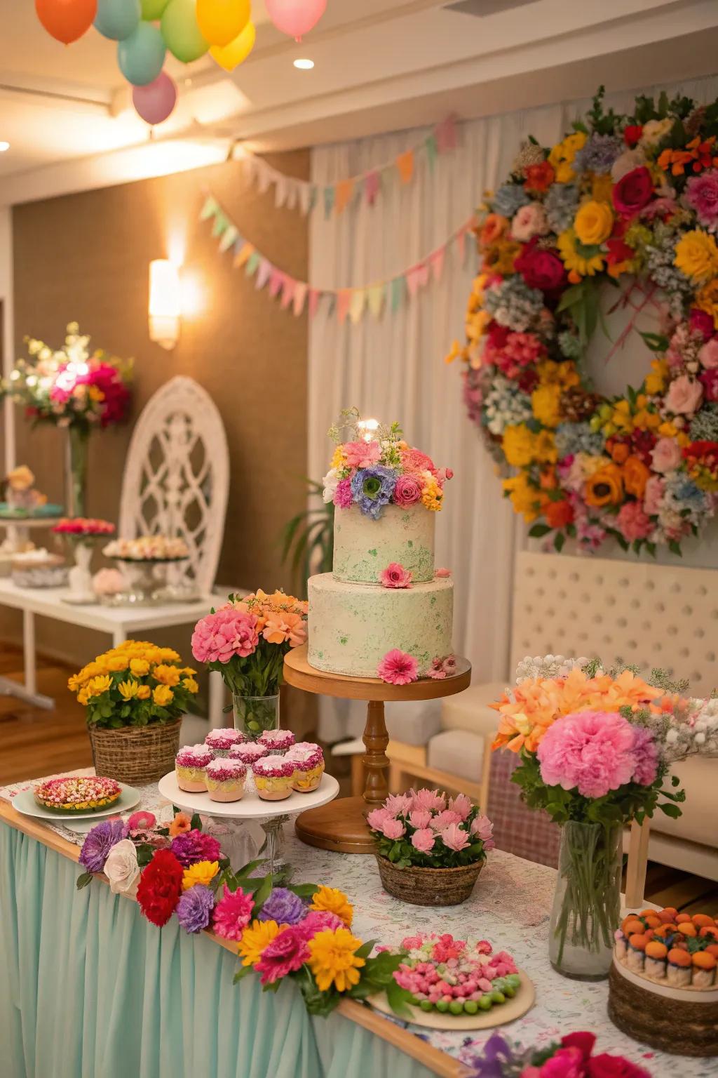 Celebrate your special day with a blossoming birthday celebration filled with floral joy.