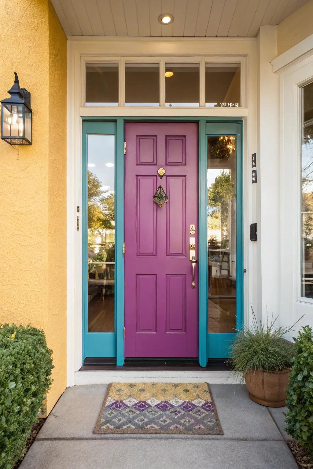 An unusual door design lending charm and individuality to any dwelling.