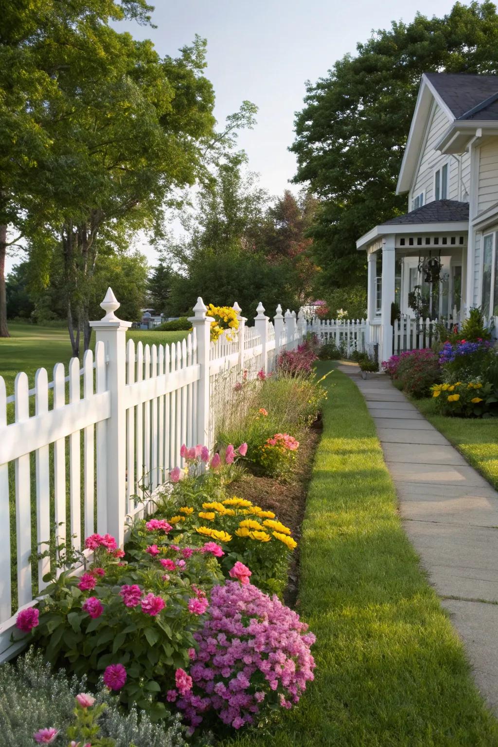 Classic beauty with a timeless white picket surround