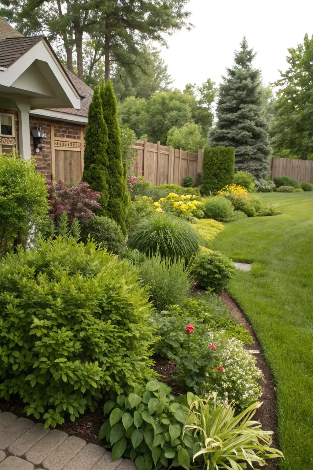A rich green setting can transform your front yard into a peaceful escape.