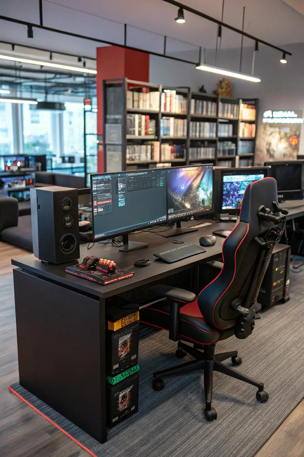 A workspace that adapts to both work and play effortlessly.