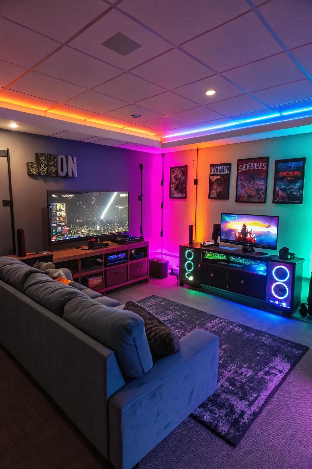 Chroma lighting gives a vibrant flair to any gaming space.