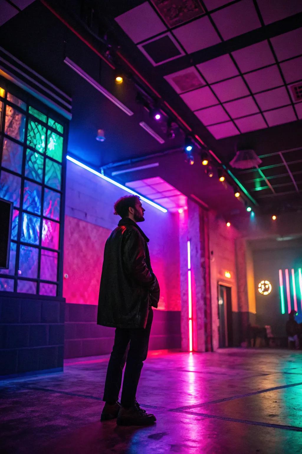 Neon lights breathe life into your party, highlighting each and every glowing aspect.