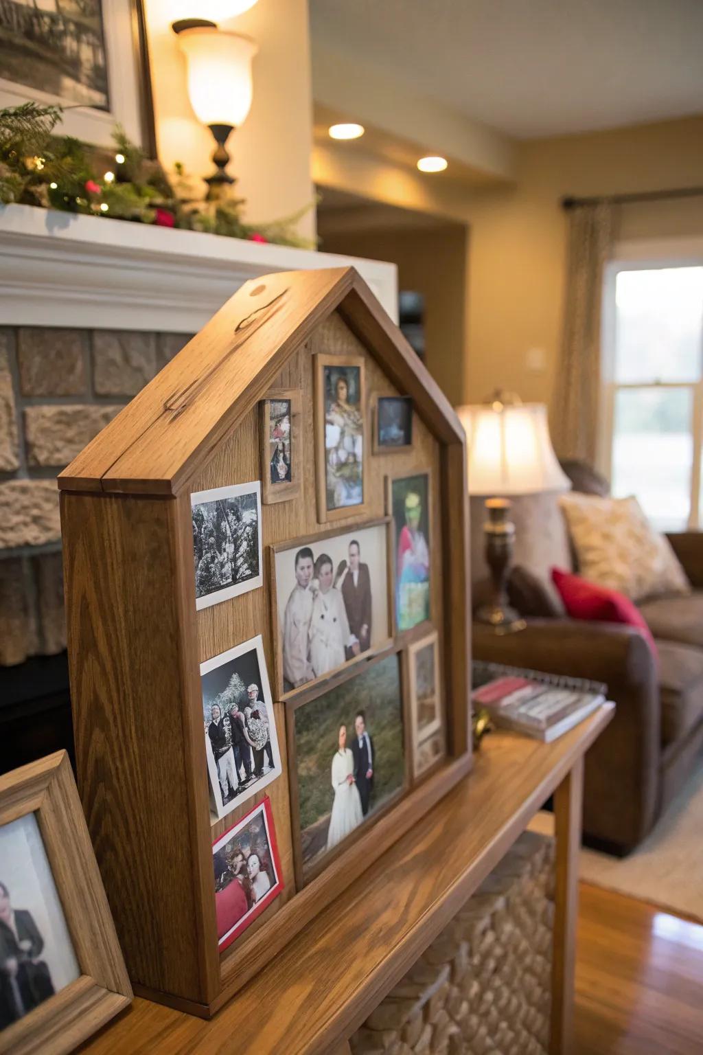Bring memories to life with a photo-filled memory box.