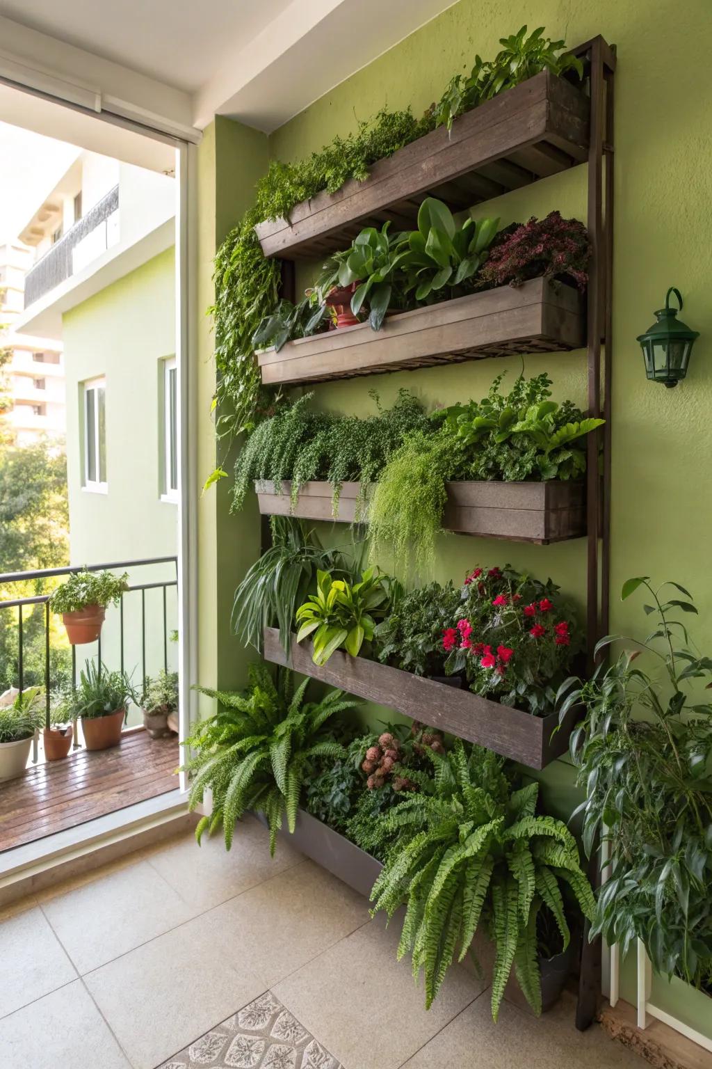 Vertical gardening is an efficient way to maximize space in your indoor garden.