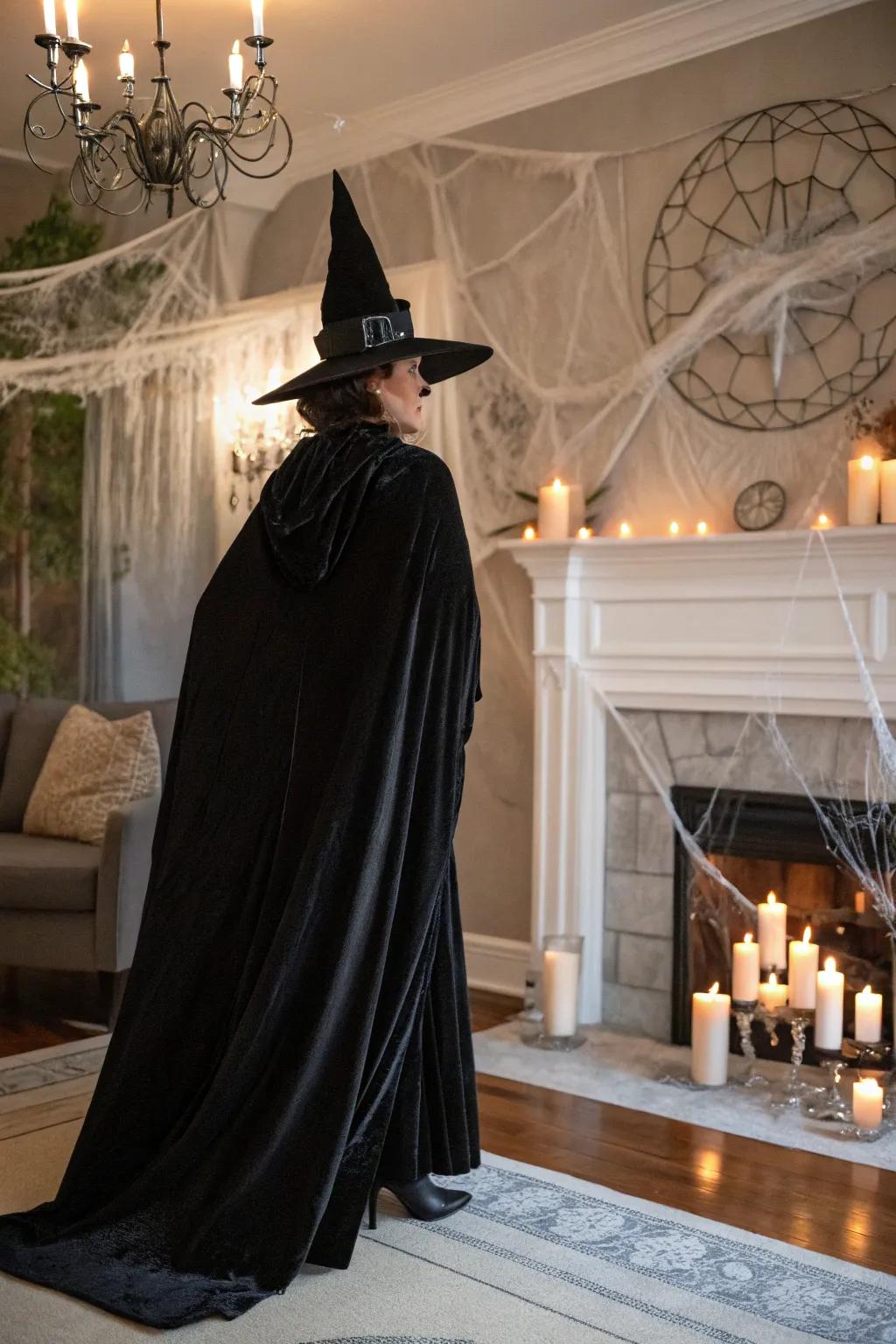 A classic sorceress gown is a perennial favorite for Halloween.