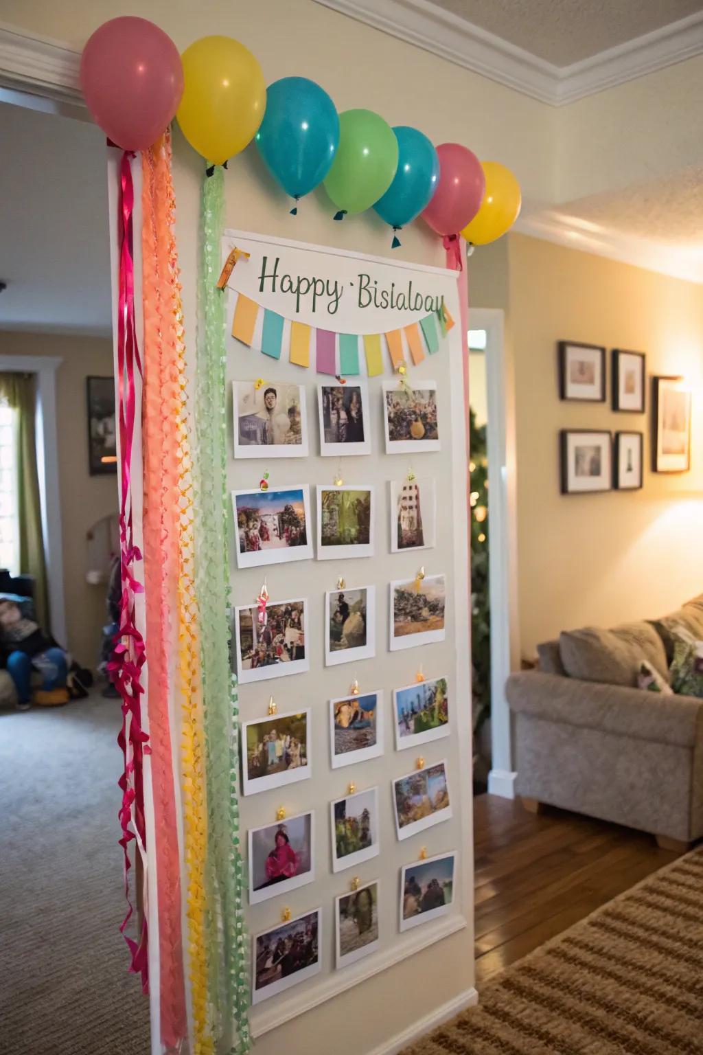 A touching assortment of personal photos, commemorating treasured times.