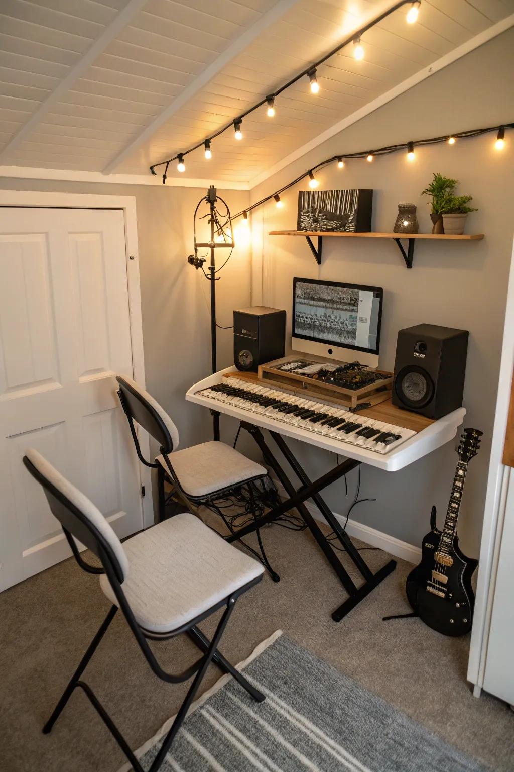 Exploit compact areas with adaptable furniture solutions.