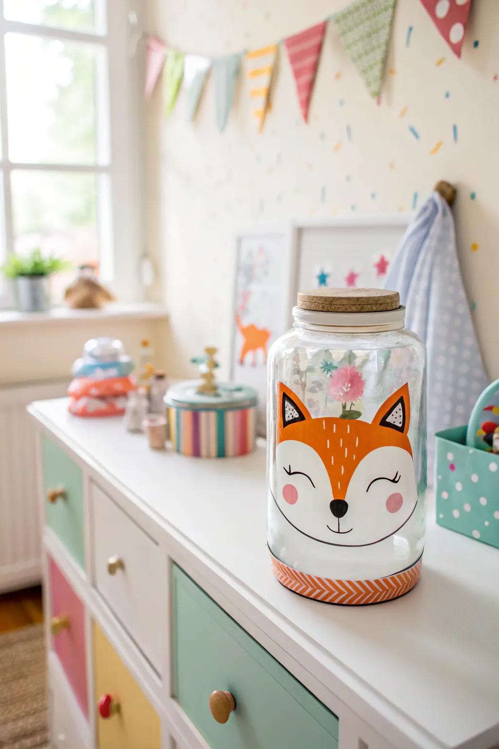 Add a playful touch to any room with whimsical animal designs.