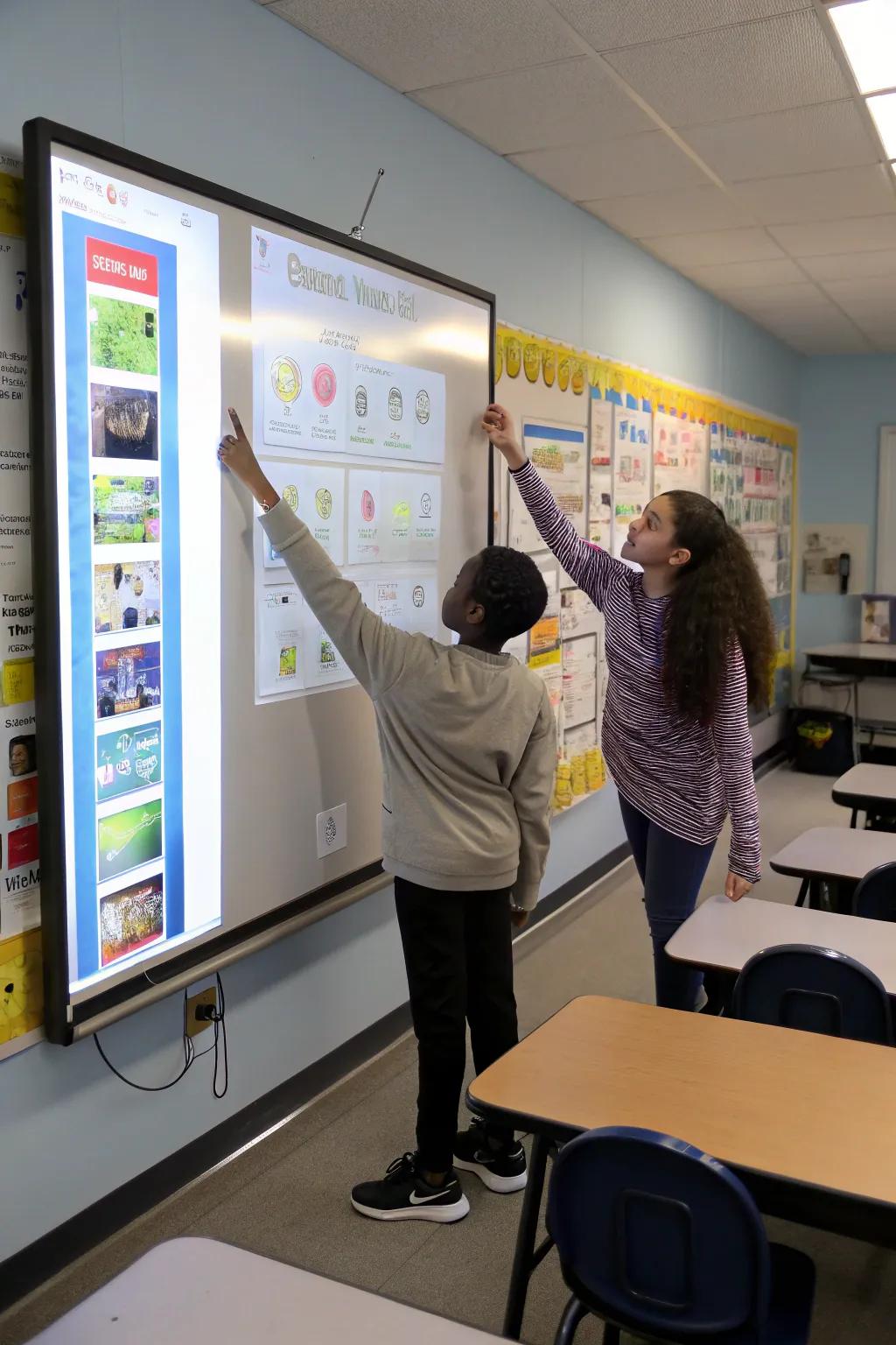 Interactive elements foster student inquiry and participation.