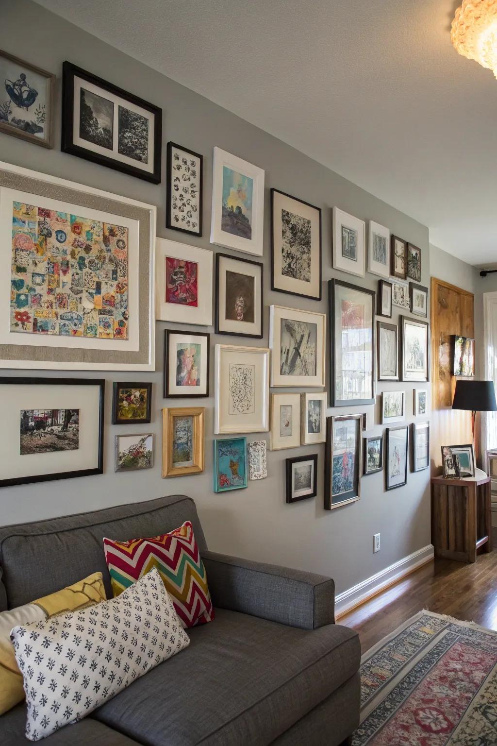 A gallery wall that tells your personal story.