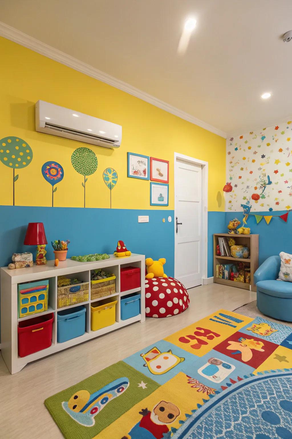 Bright hues bring energy and vitality to any child's space.