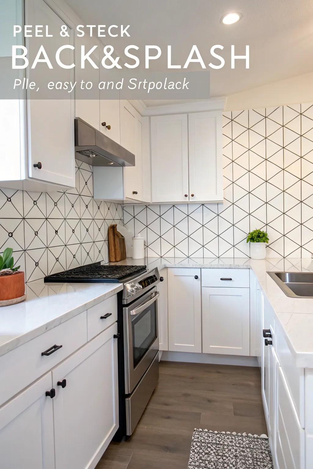 Adhesive tiles offer a fast and elegant refresh for any kitchen.