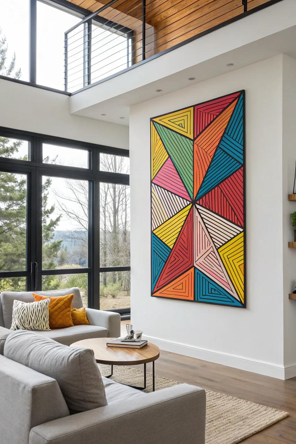 Dramatic geometric designs to take your decor to the next level.