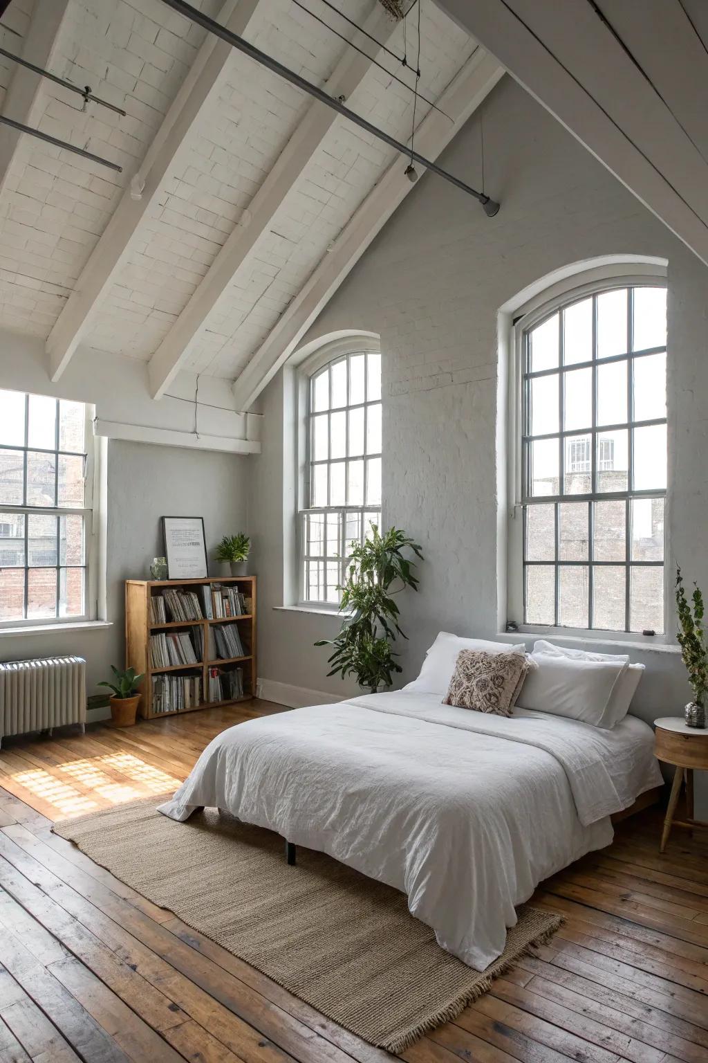 Amplify space with high ceilings and an open design.