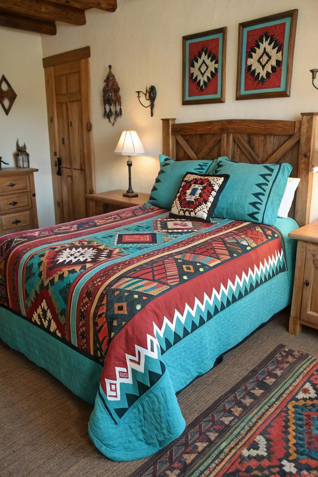 Southwestern bedding introduces a dash of Western sophistication to your sleep space.