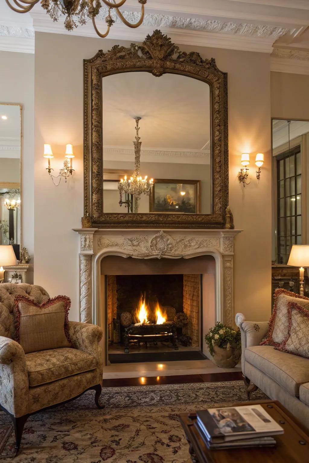 A large focal mirror can transform and uplift any area.