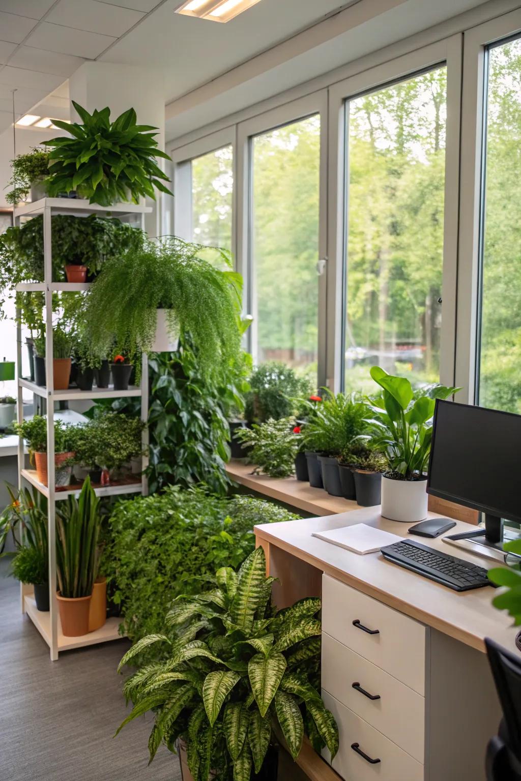 Breathe life into your office with the calming energy of nature.