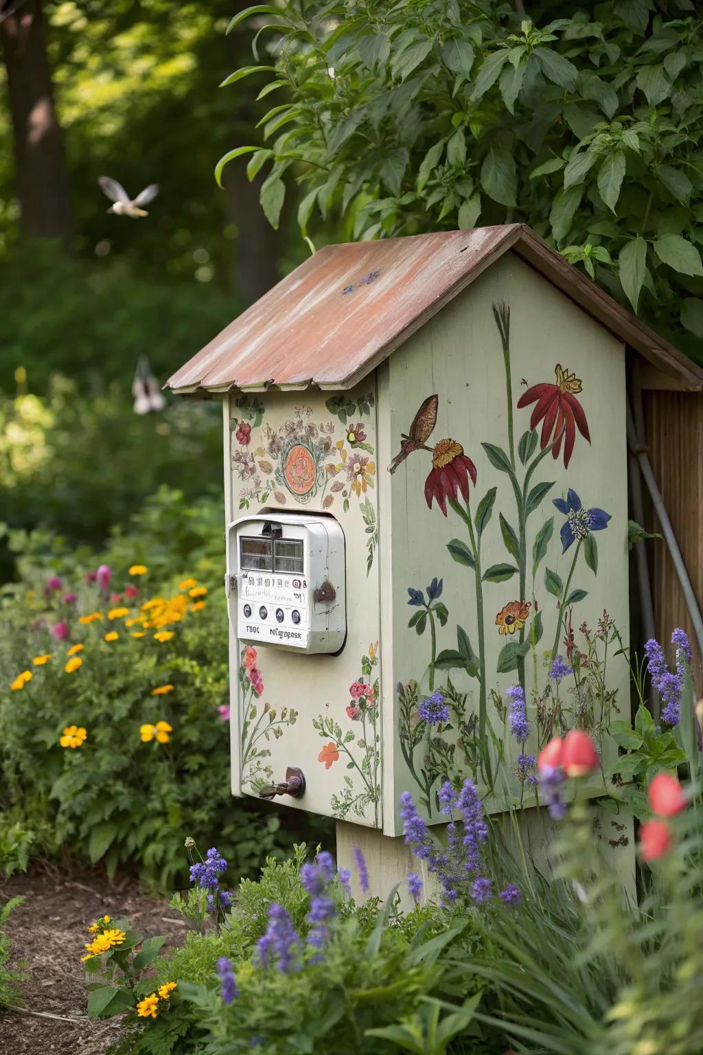 An enchanting aviary shelter injects charm into any garden.