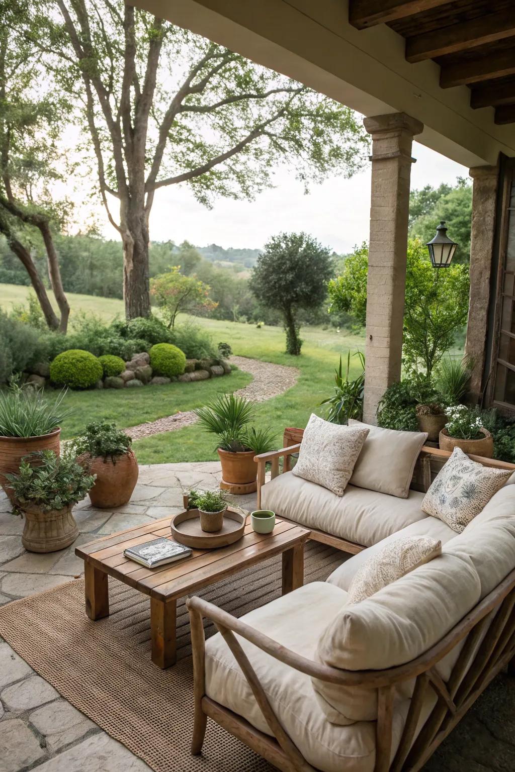 A relaxing seating area ideal for rest and conversation.